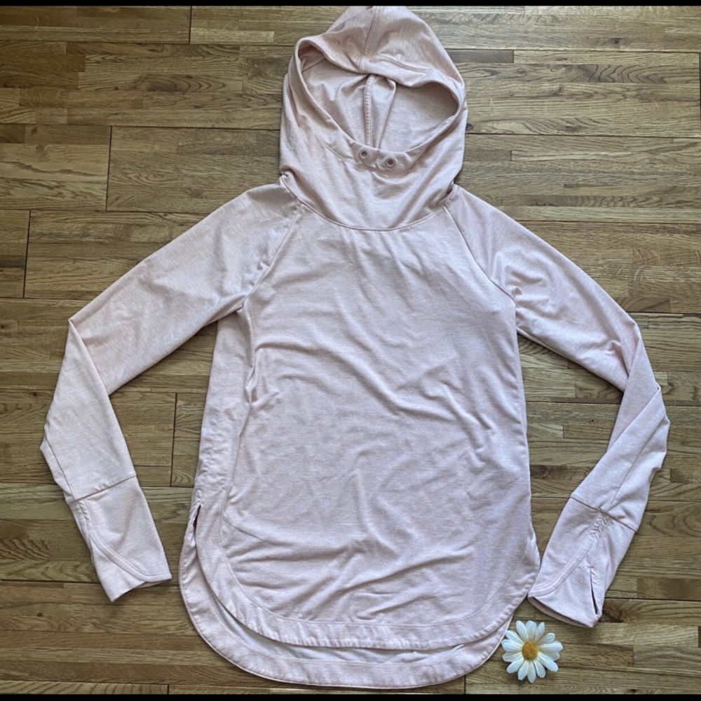 Athleta Uptempo Heather Pink Hoodie Size XXS